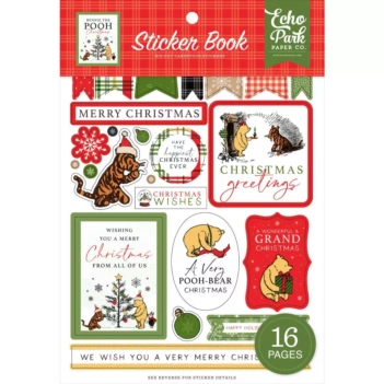 Livro de Stickers Winnie The Pooh Christmas Echo Park