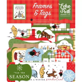 Die-cuts ephemera Winnie The Pooh Christmas Echo Park