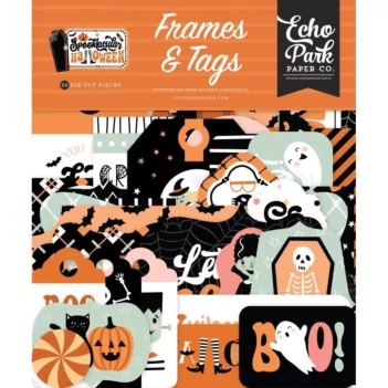 Echo Park Paper Spooktacular Halloween Die-Cuts Frames & Tags 