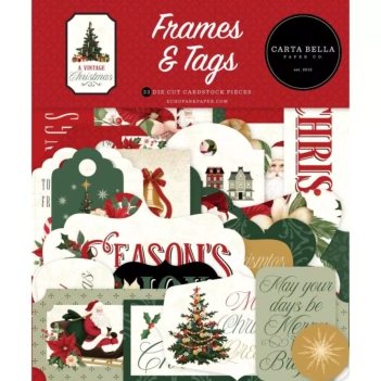 Die-Cuts Ephemera A Vintage Christmas Carta Bella