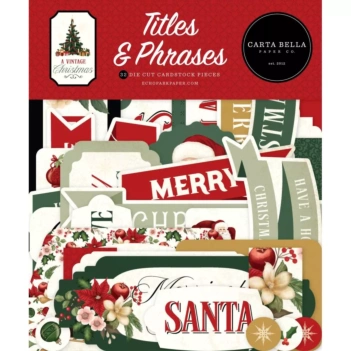 Die-Cuts Frames & Tags A Vintage Christmas Carta Bella