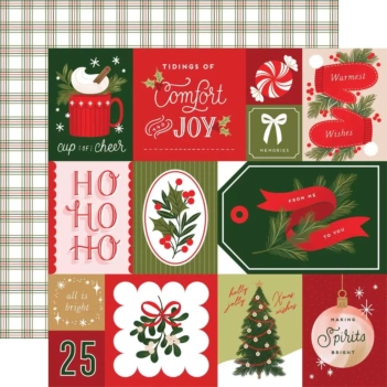 Sellos transparentes Joyful Sprigs Christmas Joy Echo Park