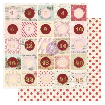 Papel Happiest Holiday 25 & Pippermint Prima Marketing 30x30cm