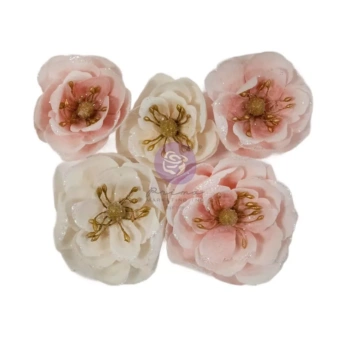 Flores de papel Enchanting Holiday 25 & Pippermint Prima Marketing