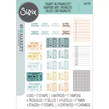 Set Sellos + Troquel Framelits Bird Song Sizzix