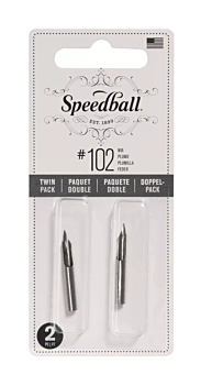Set van 2 Crow Quill 102 Speedball-penpunten