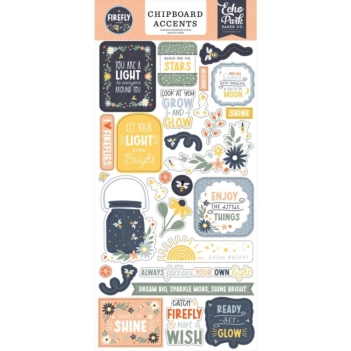 Die-cuts de chipboard Firefly Echo Park