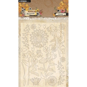 Studio Light Sweet Bee Memories Die-cuts aus Chipboard   