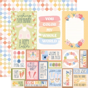Cartões de registo Multi Journaling Bunnies and Baskets Echo Park Paper 30x30cm