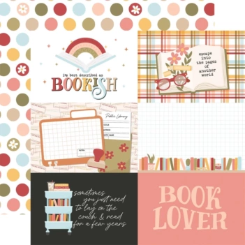 Echo Park Bookish Papier 6"x4" Journaling Cards  30x30cm