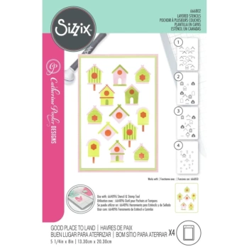 Stencil template Good Place To Land Sizzix