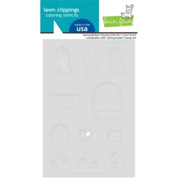 Plantilla de stencil Spring Basket Lawn Fawn