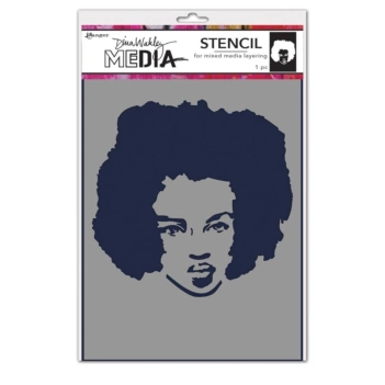 Ranger Dina Wakley Stencilsjabloon Proud Woman 
