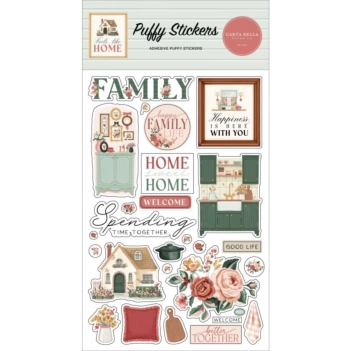 Puffy stickers Feels Like Home Carta Bella