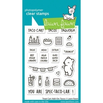 Traktatiemandje Toevoegingen: Lawn Fawn Taco's