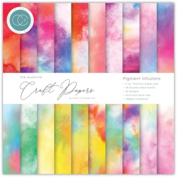 Pigment Infusions Craft Consortium 15x15cm Pigment Infusions paper pad set