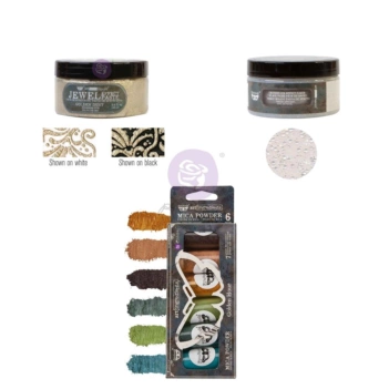 Prima Marketing Finnabair Set 2 Effect Paste + 6 Mica Powder Time Travellers
