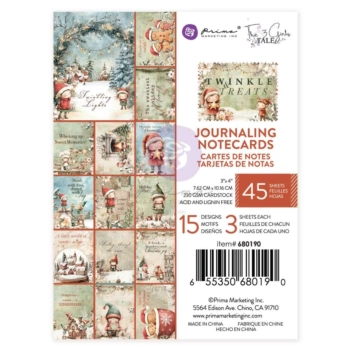 Set de scrapbooking Journaling Notecards Twinkle and Treats Prima Marketing 7,5x10cm