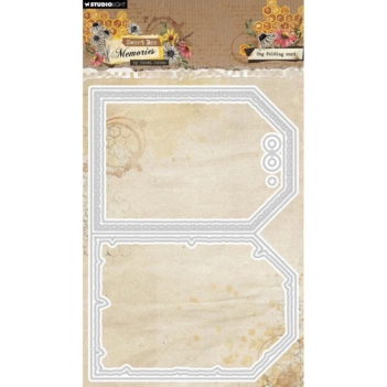 Studio Light Sweet Bee Memories Stanzschablonenset Tag Folding Card  