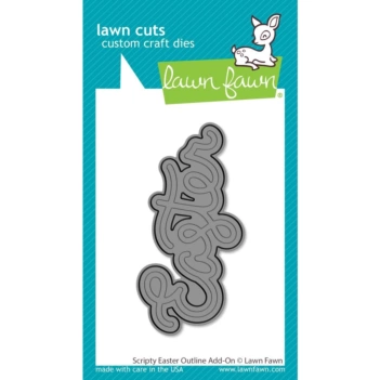 Fustella Scripty Easter Outline Add-On Lawn Fawn