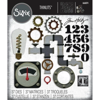 Troquel Thinlits Vault Industrial para Sizzix de Tim Holtz 666874