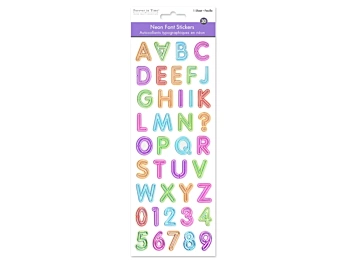 MultiCraft 3D Stickers ABC Neon Light 