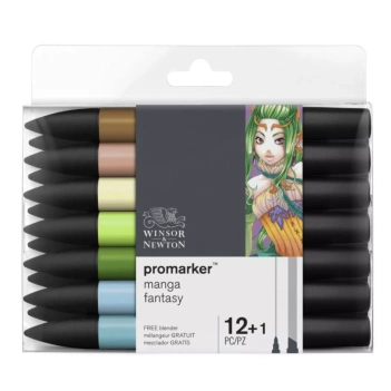 Set 12+1 Promarker Manga Chibi Winsor and Newton