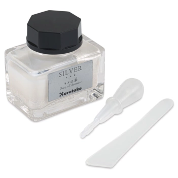 Kuretake Tintenzusatz Silber Drop of Shimmer Ink-café 20ml