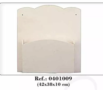 SUPER OFERTA **40%** Revistero de pared de madera 42x38x10cm