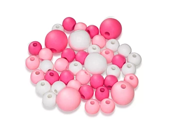 Cuentas de Madera Tonos Rosas MultiCraft