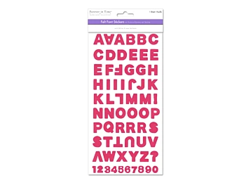 MultiCraft Sticker mit Filz ABC Pink