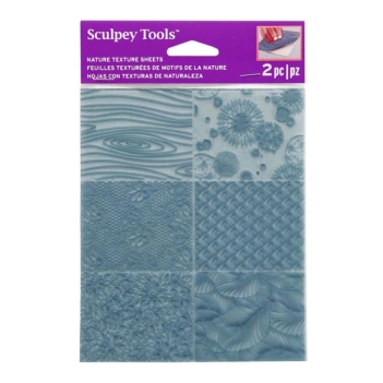 Conjunto de 2 folhas de textura Nature Sculpey