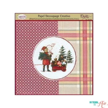 Papier do decoupage 0813225 Świąteczne dziecko 32x31 cm. Dayka