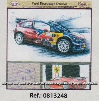 Decoupage paper 0813248 Cars race 32x31 cm. Dayka