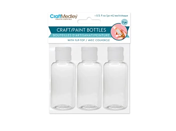 MultiCraft Set of 3 Clear Bottles 30ml