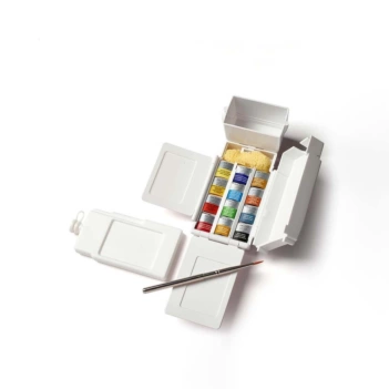Winsor & Newton Aquarellkasten 12 halbe Tabletten