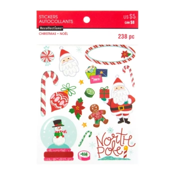 Classic Xmas Recollections sticker book