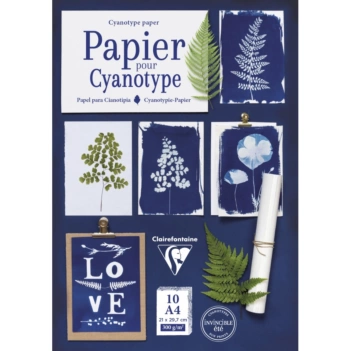 Set van 10 Clairefontaine A4 cyanotypiepapieren