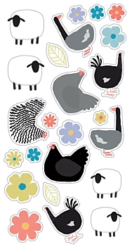 Puffy stickers Saute-Moutons Artemio