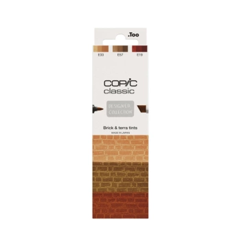 Copic Classic Designer Collection Deep Brick & terra tints Set 3 Alkoholmarker