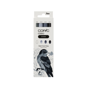 Copic Ciao Set 4 Markern Dark Cool Gray Shade 