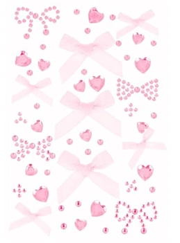Adesivi 3D fiocchi rosa Artemio