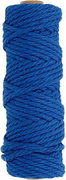 Artemio blauw katoenen touw 4 mm