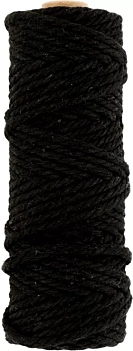 Artemio zwart katoenen touw 4mm