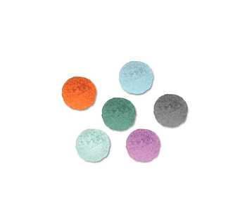 Lot de 12 pompons colorés Artemio 1,5cm