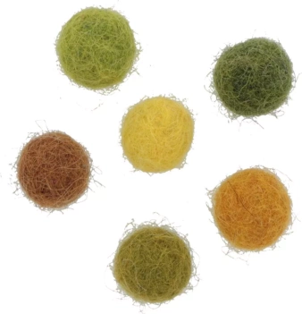 Lot de 60 pompons en laine feutrée vert Artemio 1cm