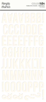 Stickers Schuim Alfabet Zwarte kleur Vibe Eenvoudige verhalen