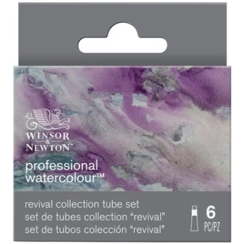 Winsor & Newton Set 6 Tuben professionelle Aquarellfarben Revival 5ml
