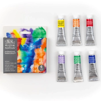 Set 6 Tuben Aquarellfarben Winsor Professional Winsor &amp; Newton 5ml