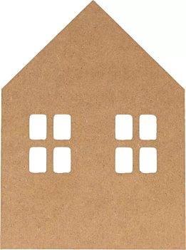 Sagoma MDF Casa Artemio 15x11cm